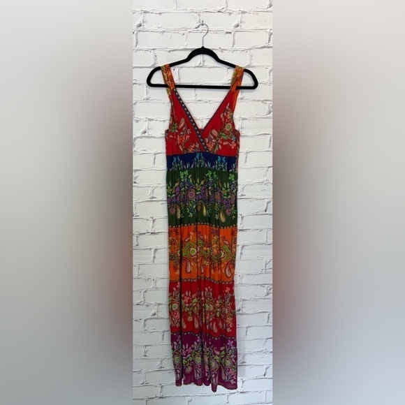 Ellen Parker V-Neck Maxi Dress-Medium - Picture 1 of 7
